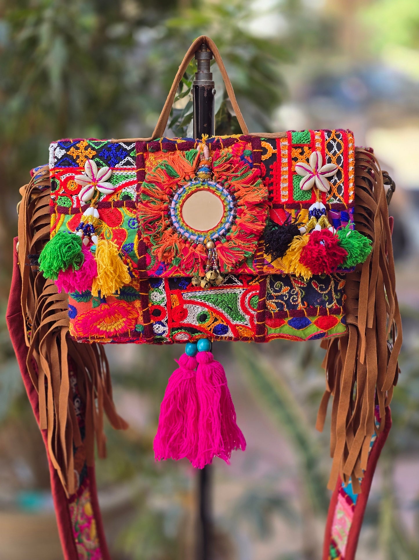 Banjara bag sling bag mirror work embroidery patch work bag