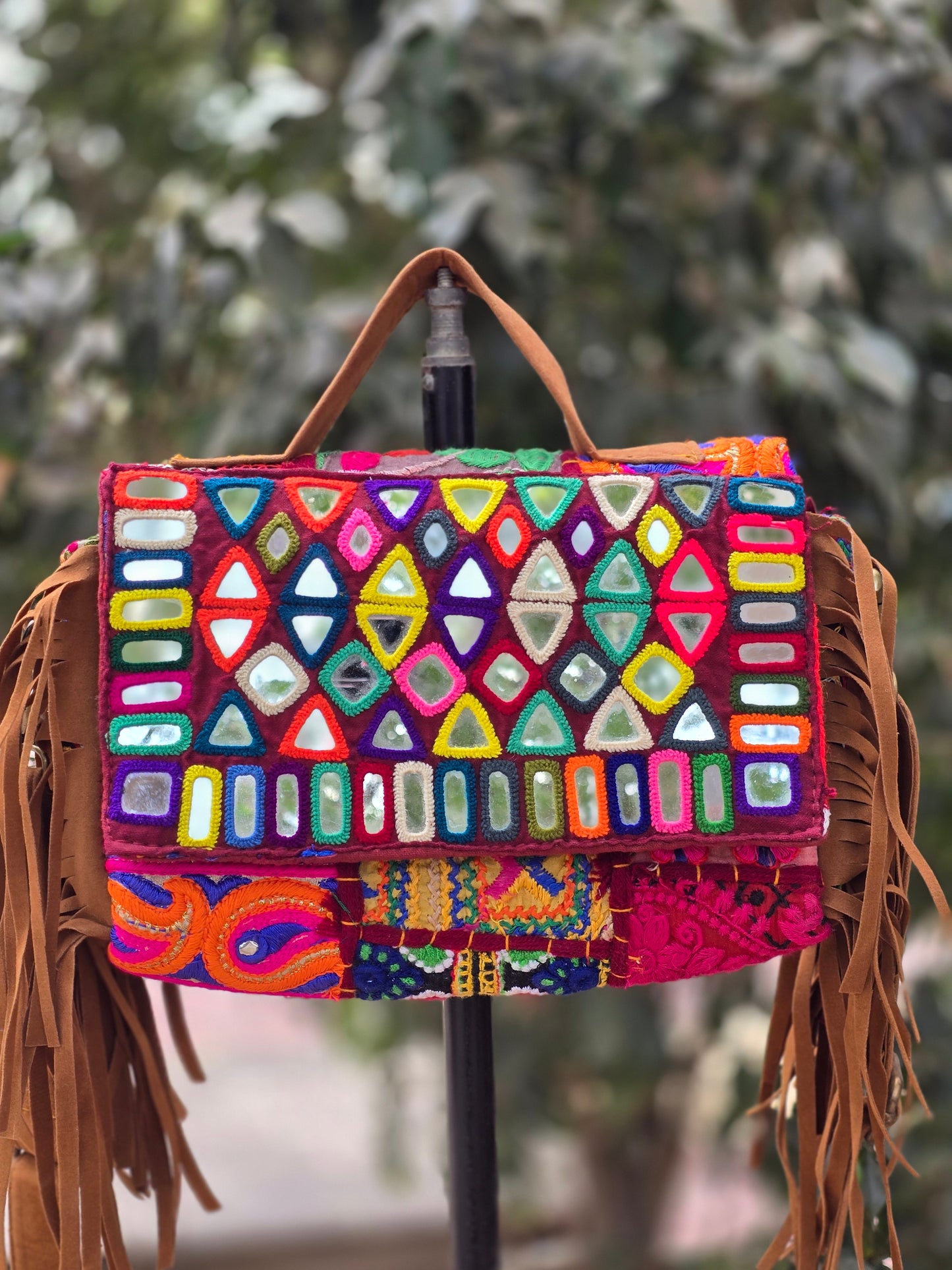 Banjara bag sling bag mirror work embroidery patch work bag