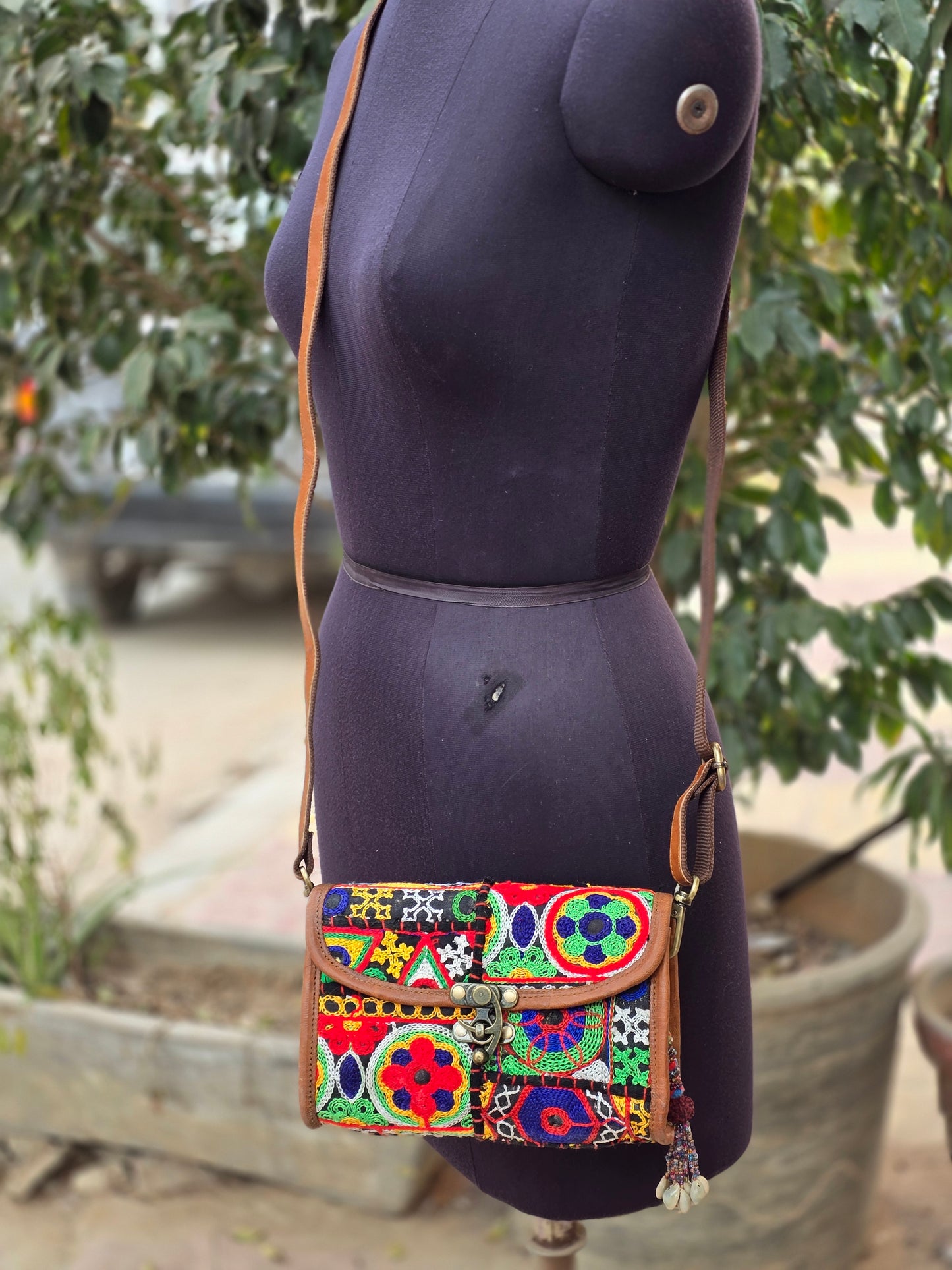Genuine leather bag sling bag handbag purse Banjara Bag