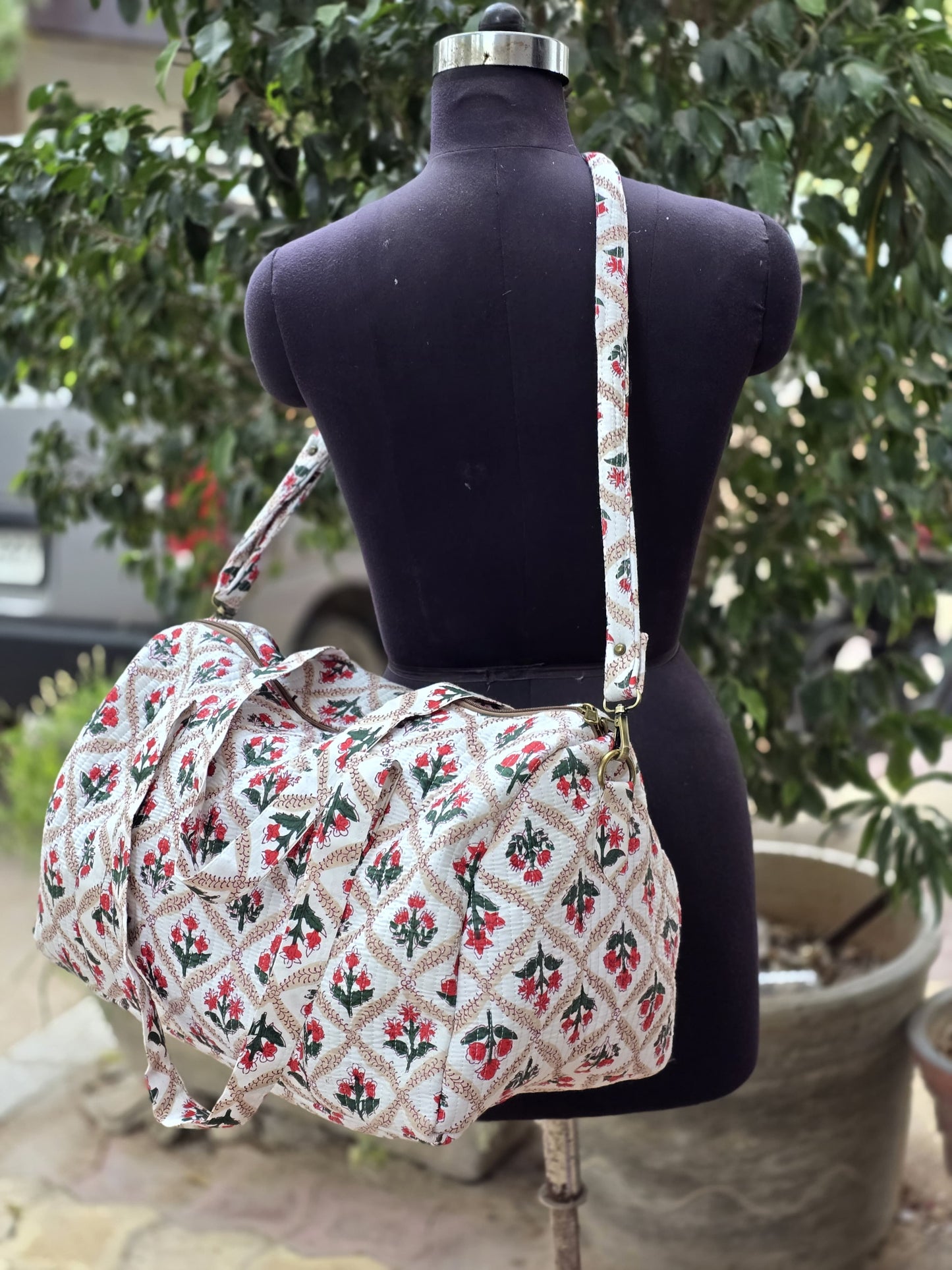 Duffle bag luggage bag handmade embroidery