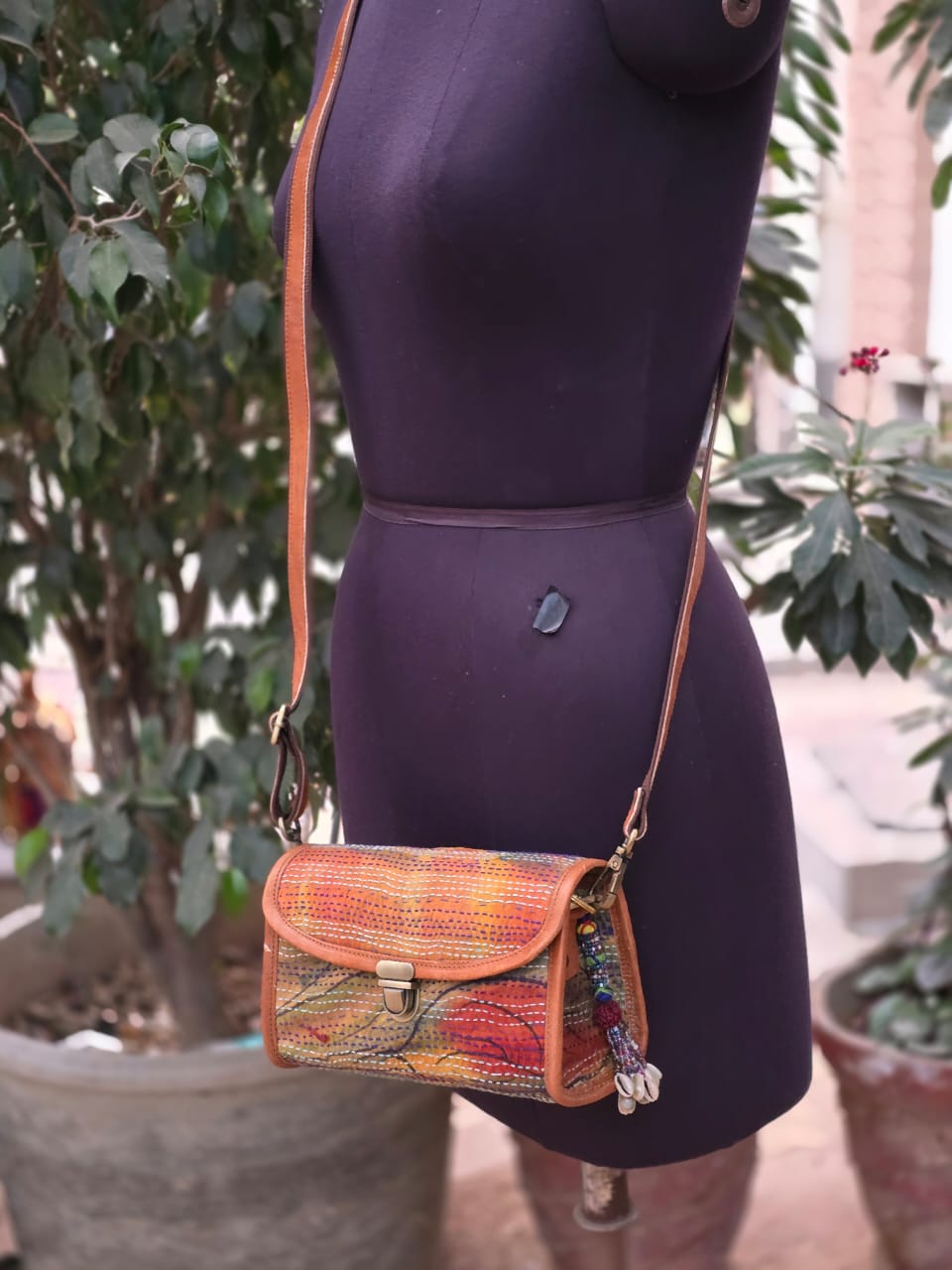 Genuine leather bag sling bag handbag purse Banjara Bag