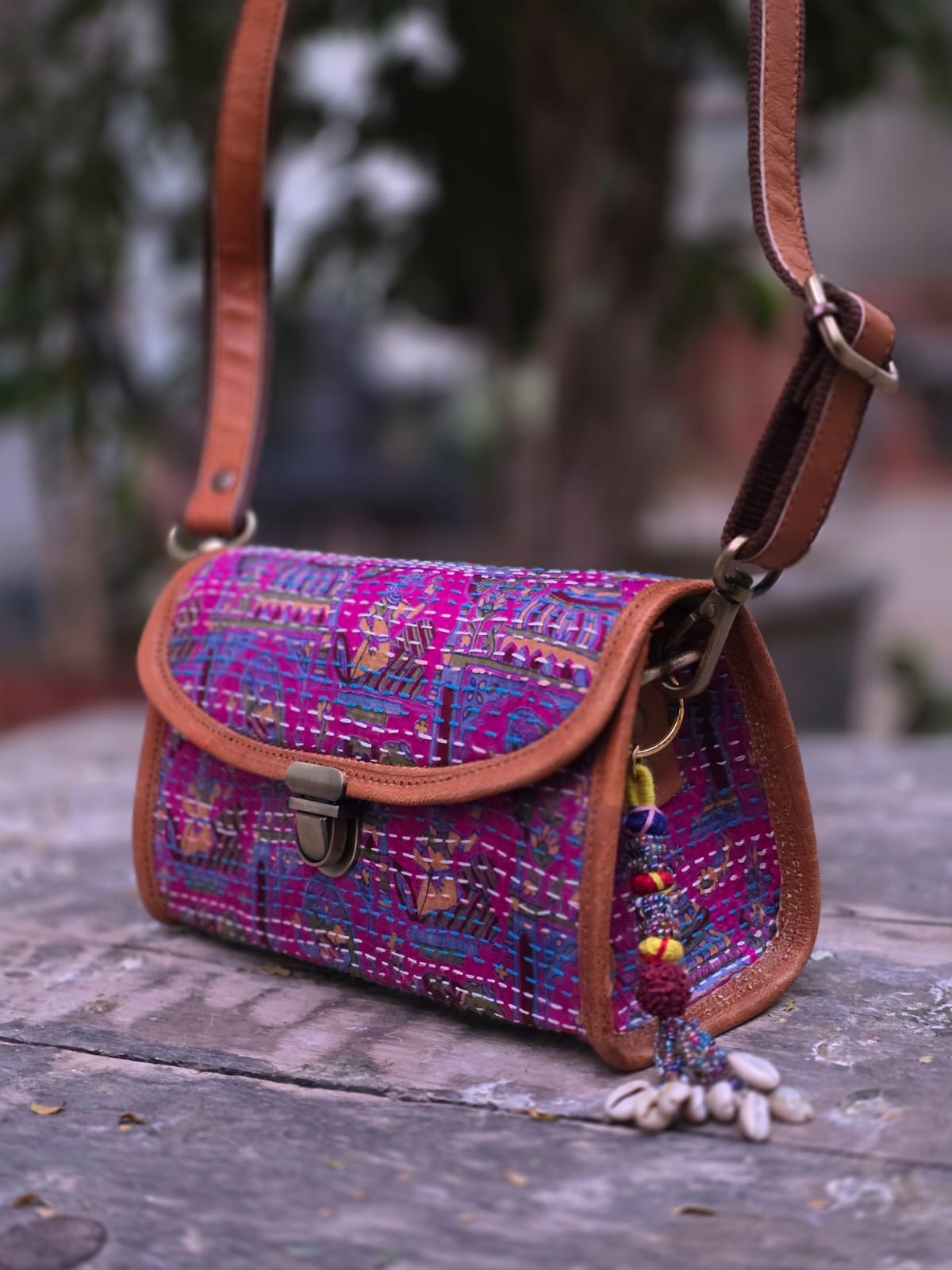 Genuine leather bag sling bag handbag purse Banjara Bag