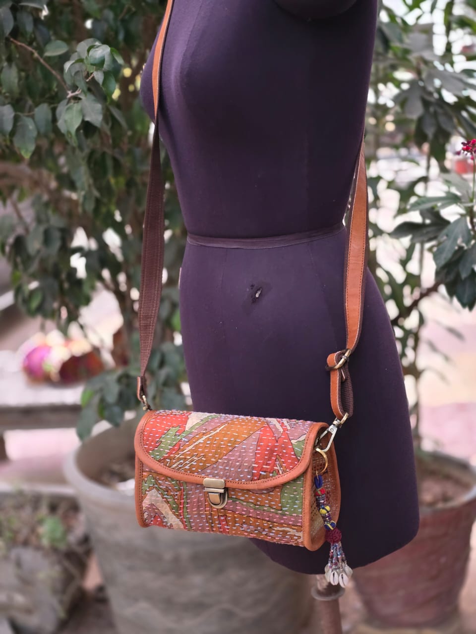 Genuine leather bag sling bag handbag purse Banjara Bag