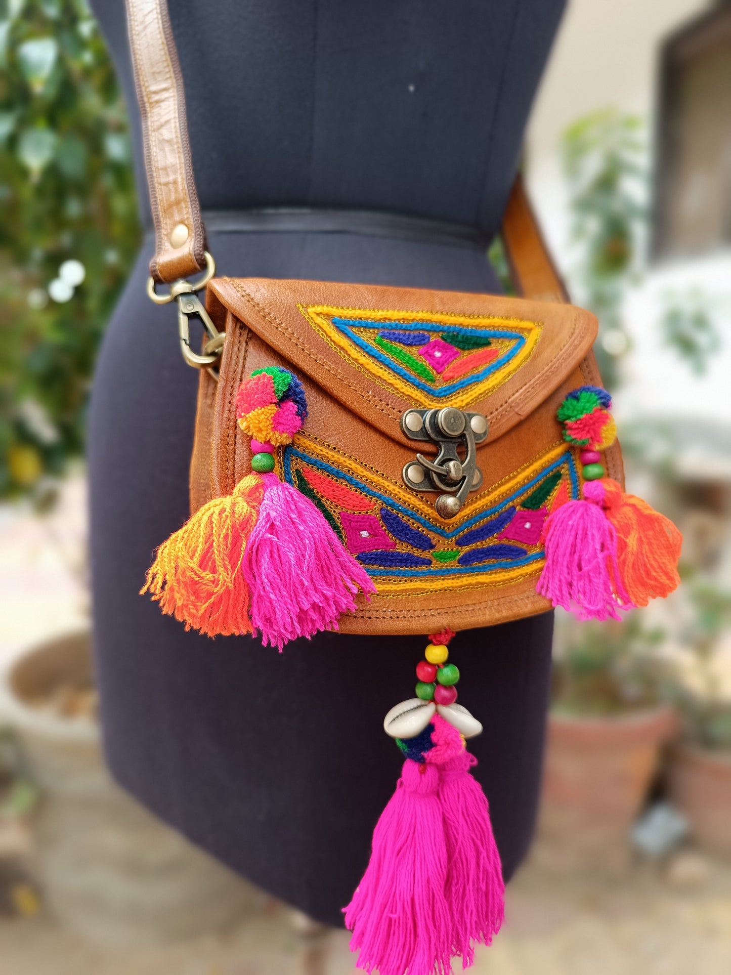 Genuine leather bag sling bag handbag purse Banjara Bag