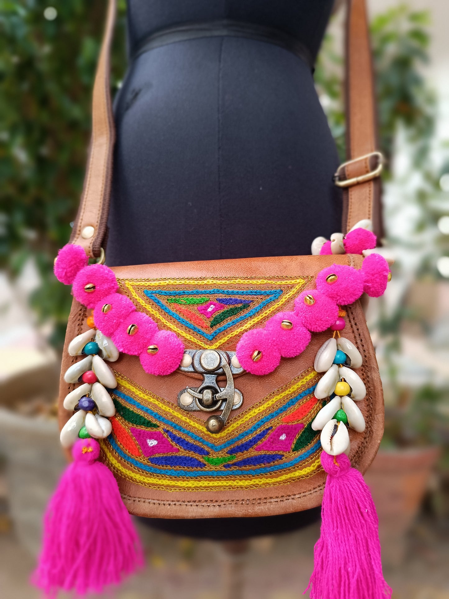 Genuine leather bag sling bag handbag purse Banjara Bag