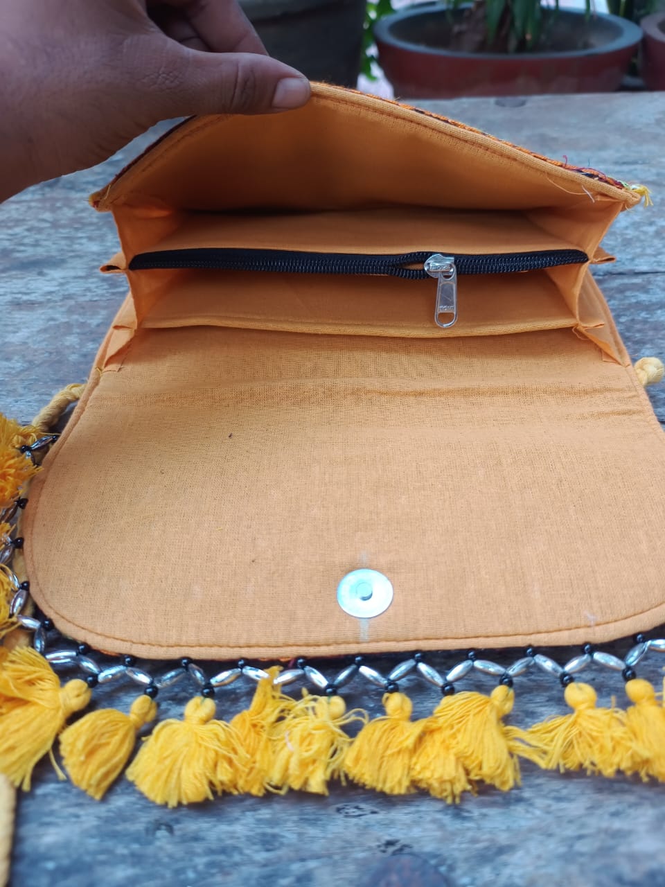 Banjara bag sling bag Yellow colour