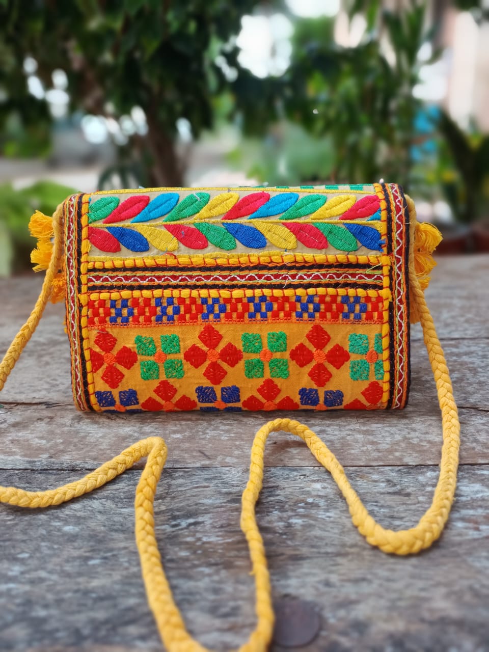 Banjara bag sling bag Yellow colour
