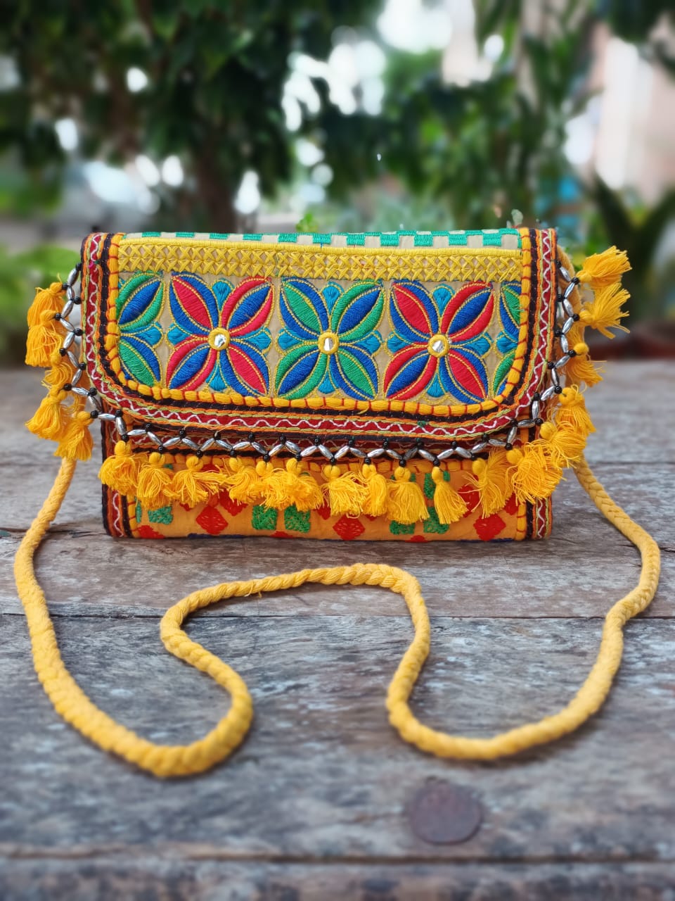 Banjara bag sling bag Yellow colour