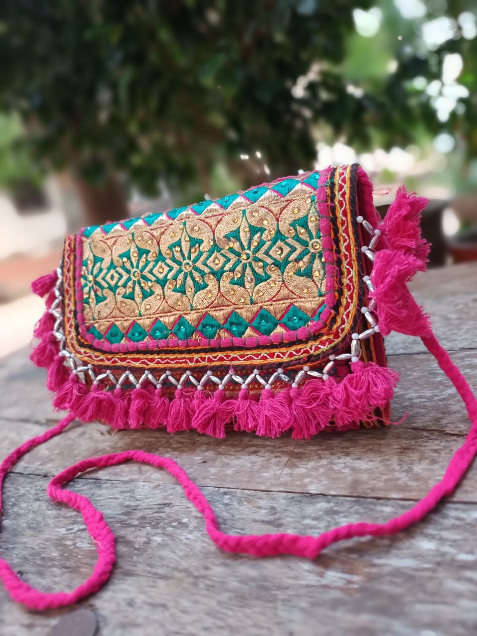 Banjara bag sling bag Pink colour