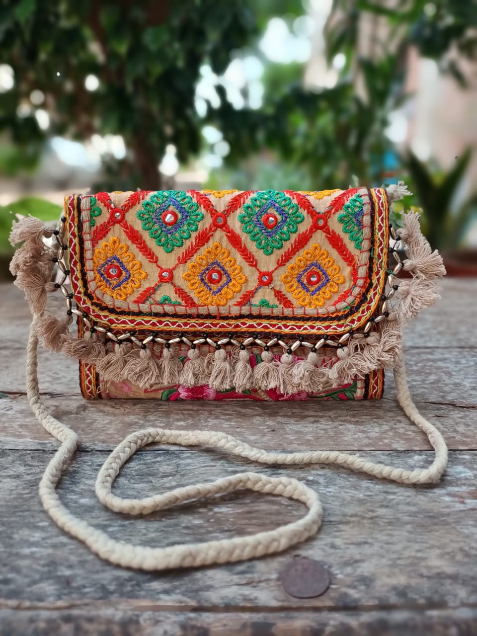 Banjara bag sling bag Beige colour