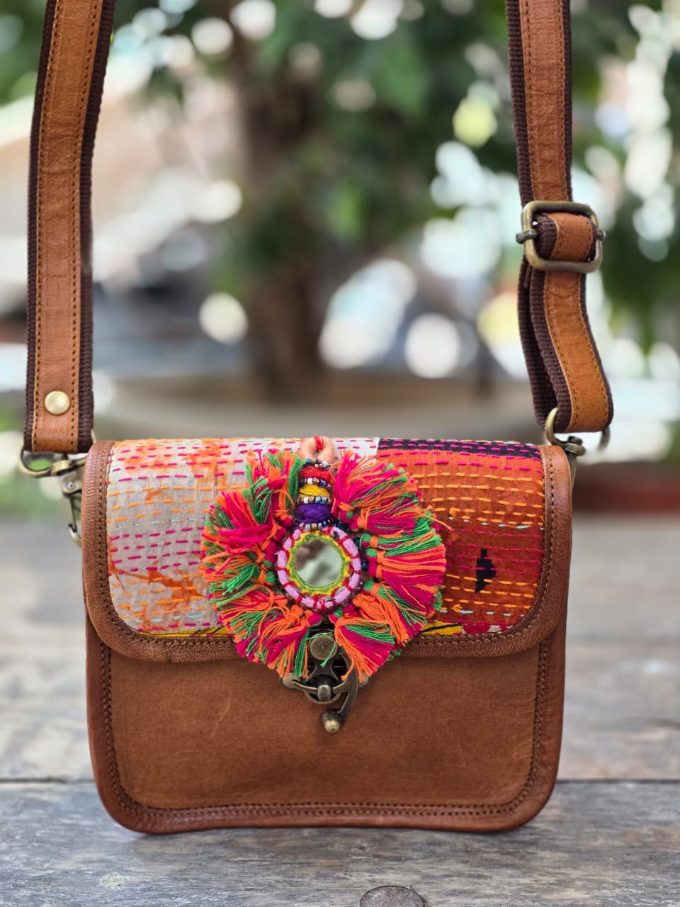Genuine leather bag sling bag handbag purse Banjara Bag