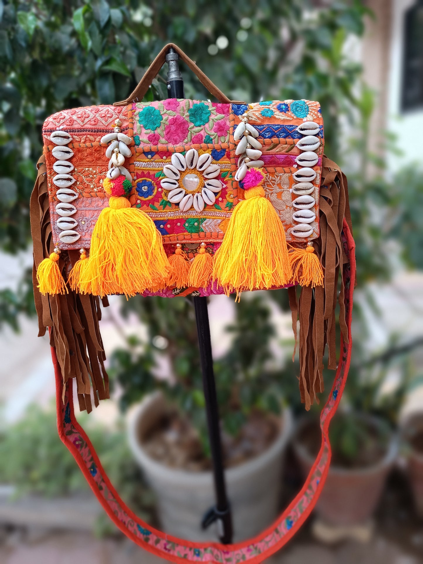 Banjara bag sling bag fringes bag