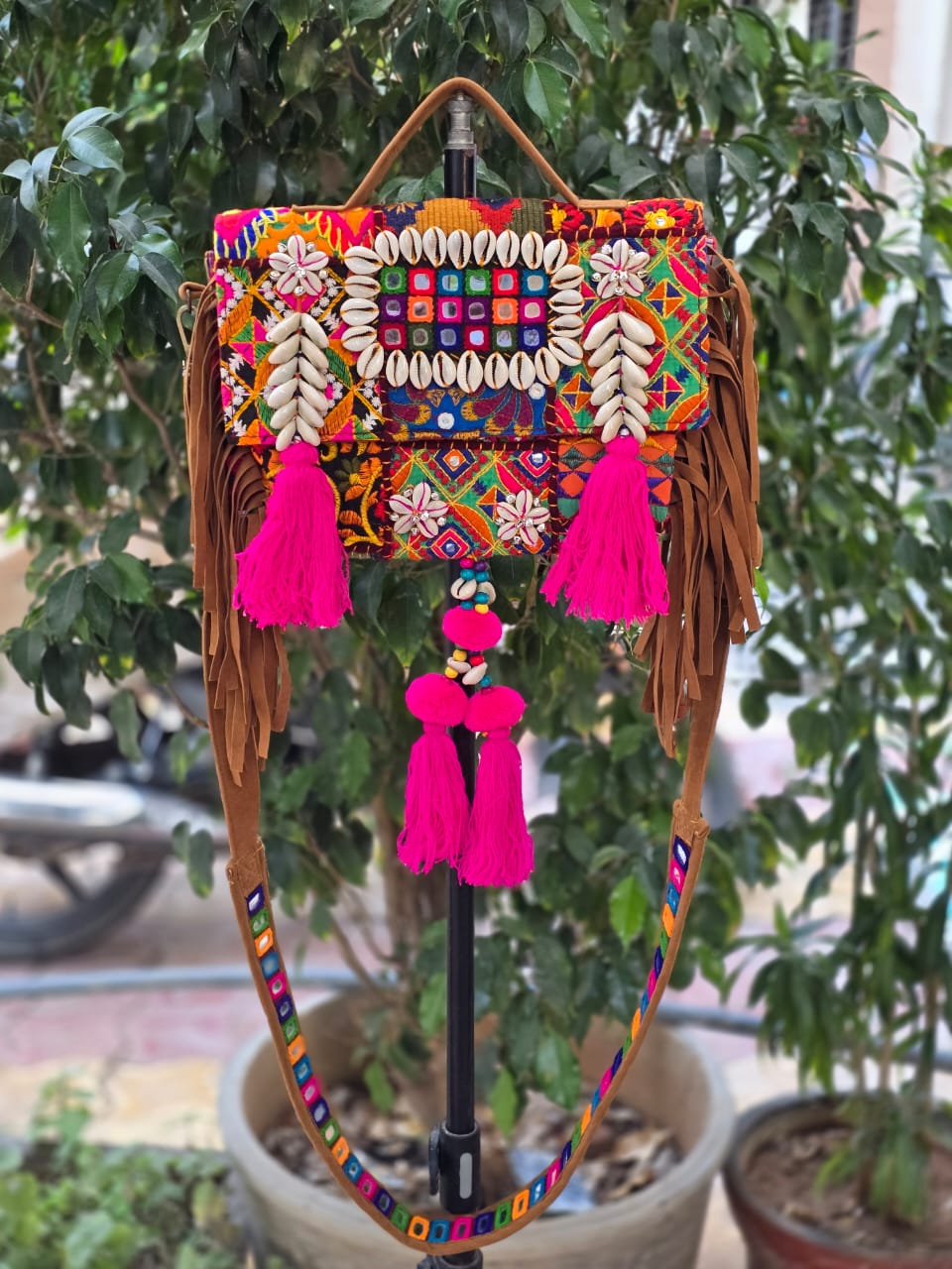 Banjara bag sling bag mirror work embroidery patch work bag