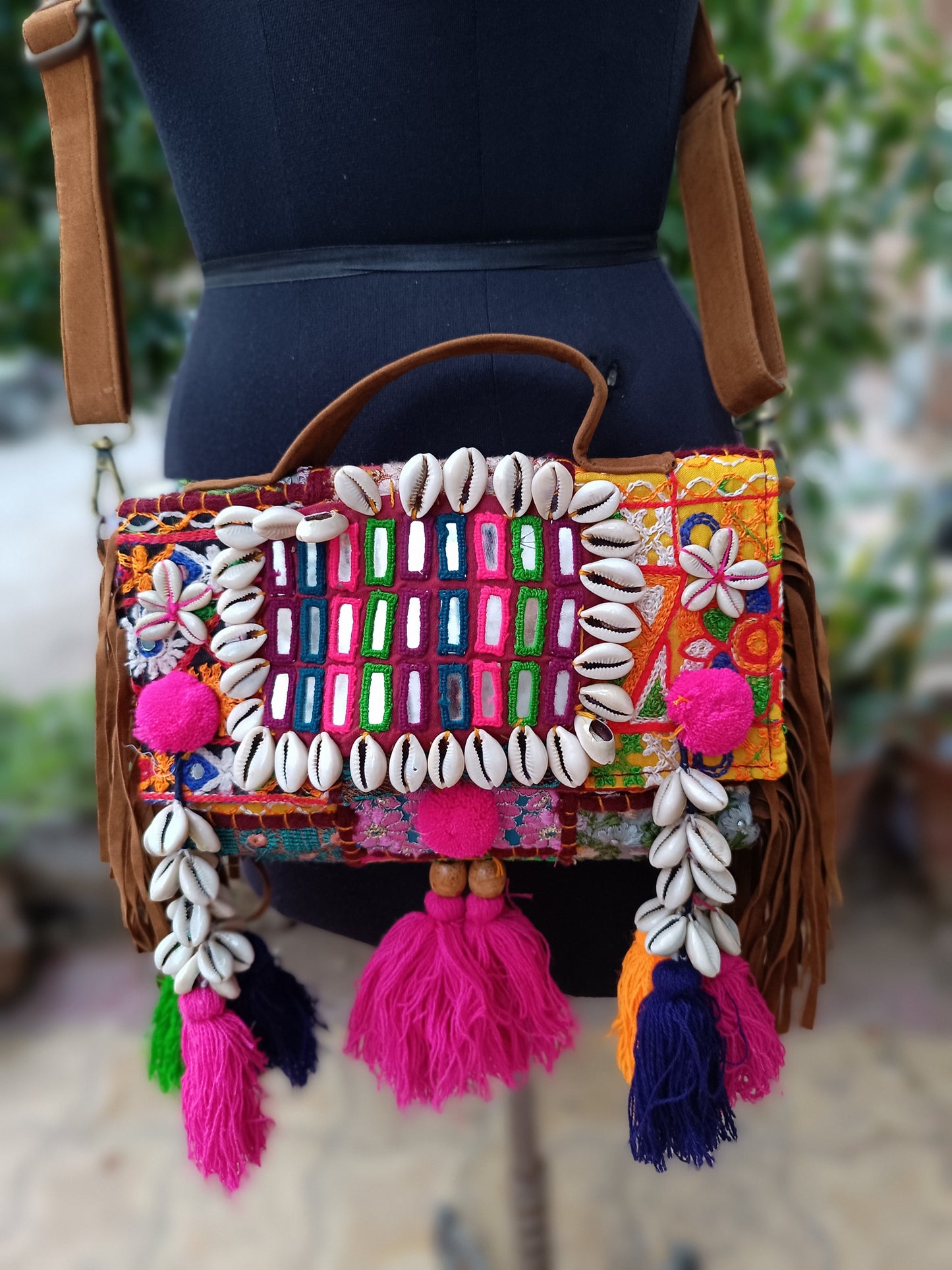 Banjara bag sling bag mirror work embroidery patch work bag