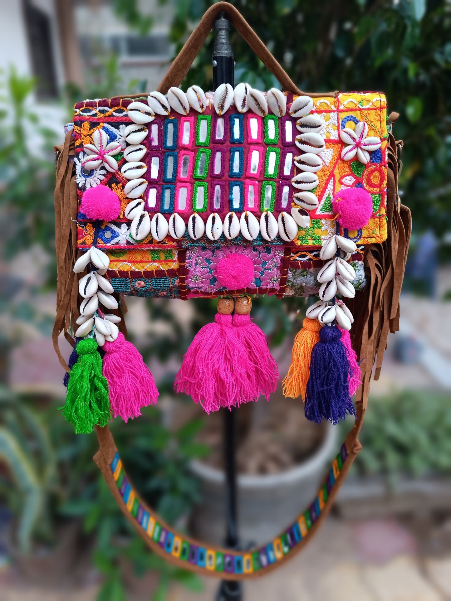 Banjara bag sling bag mirror work embroidery patch work bag
