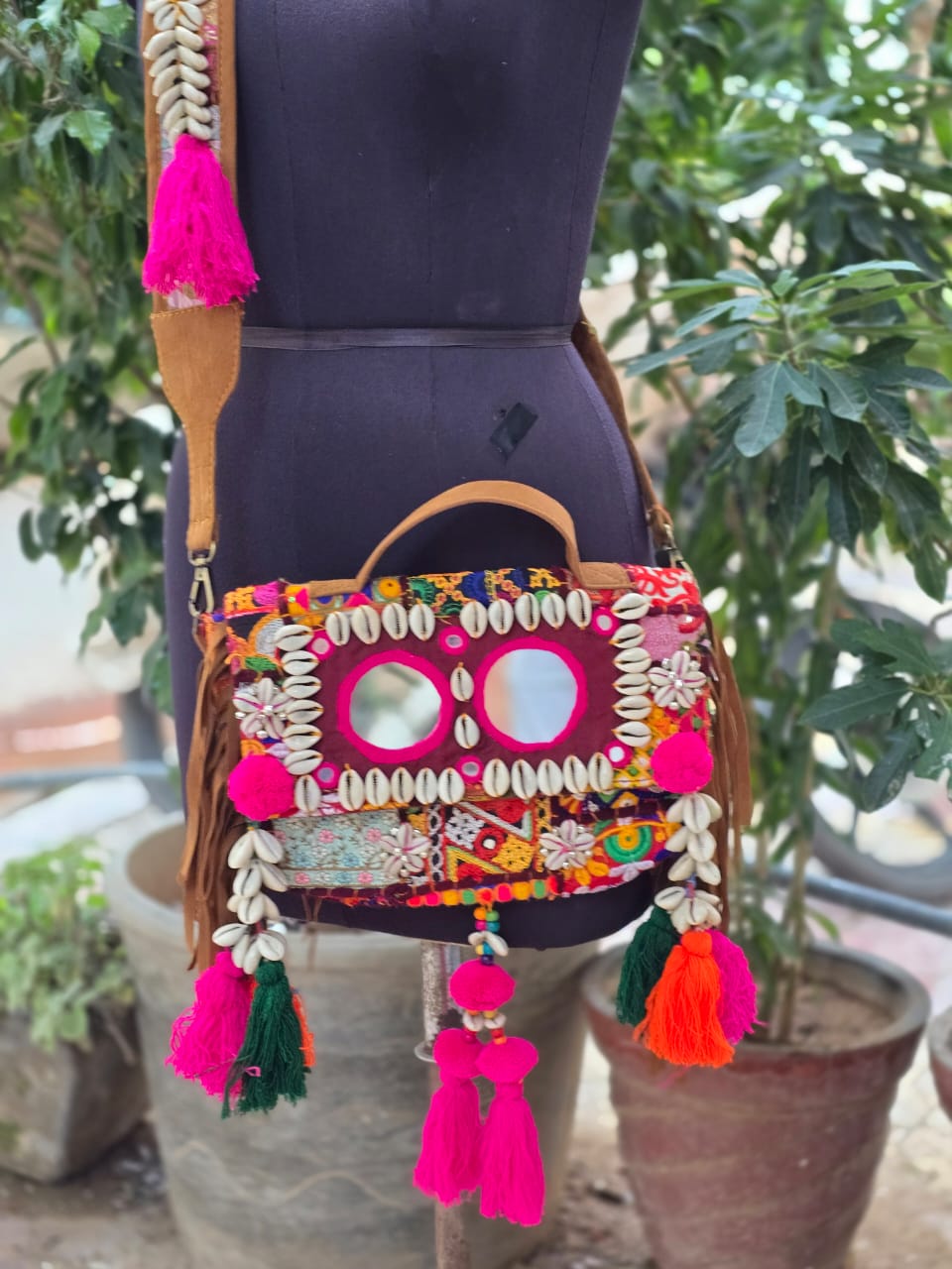 Banjara bag sling bag mirror work embroidery patch work bag