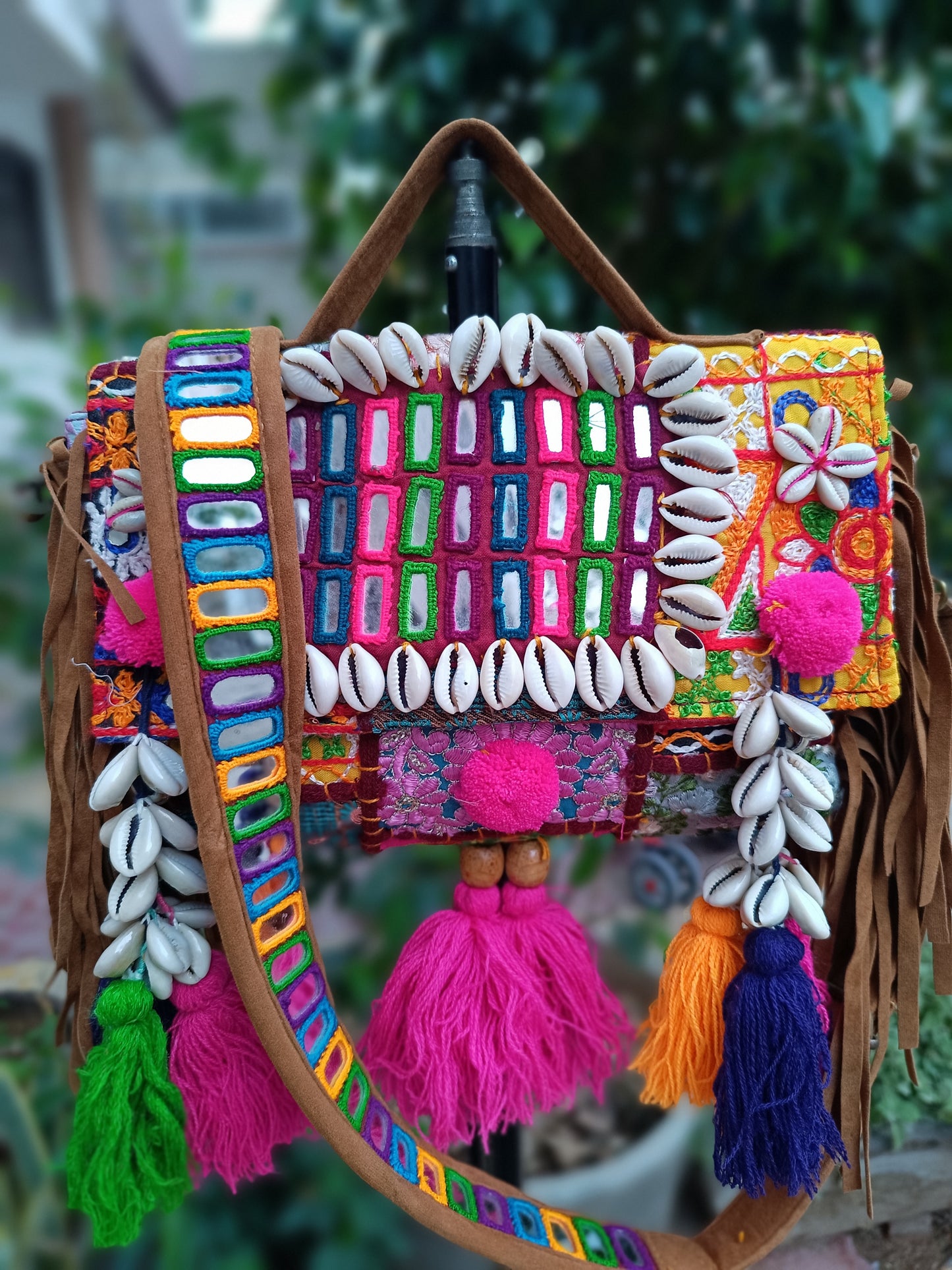 Banjara bag sling bag mirror work embroidery patch work bag