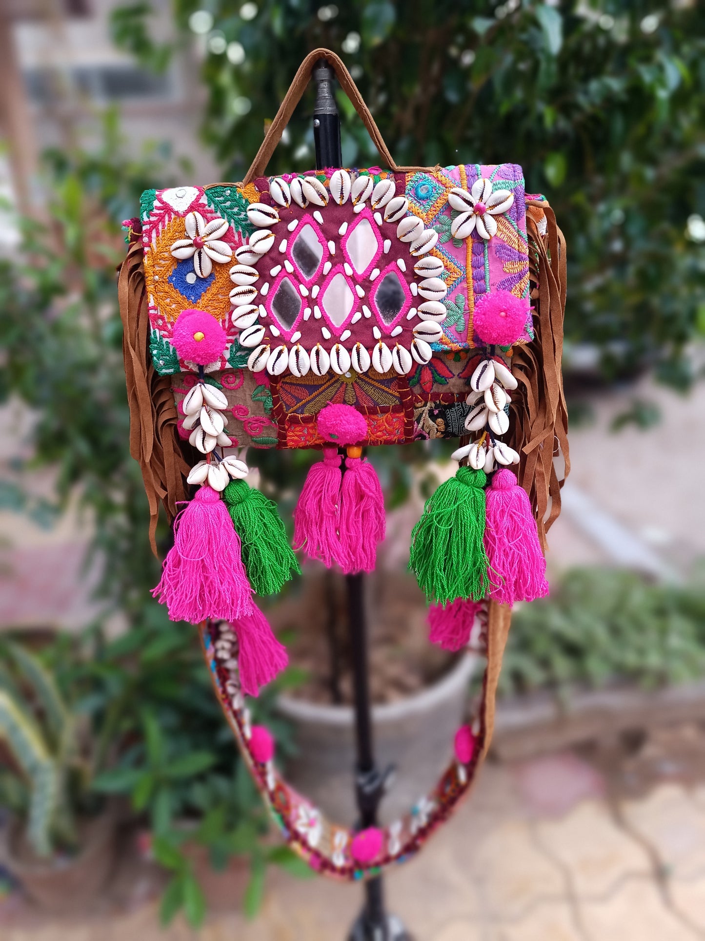 Banjara bag sling bag mirror work embroidery patch work bag