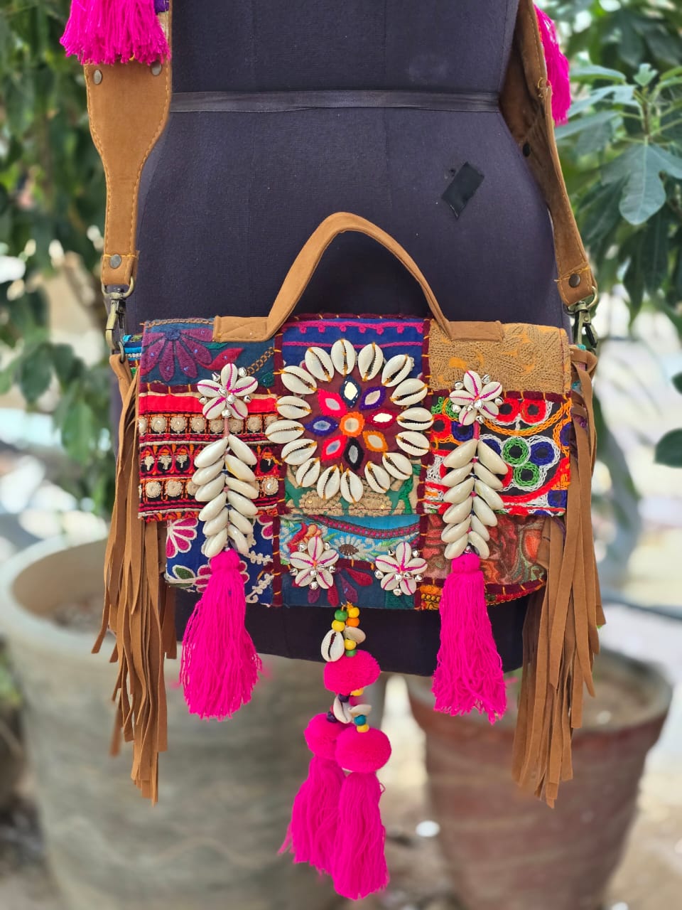 Banjara bag sling bag mirror work embroidery patch work bag