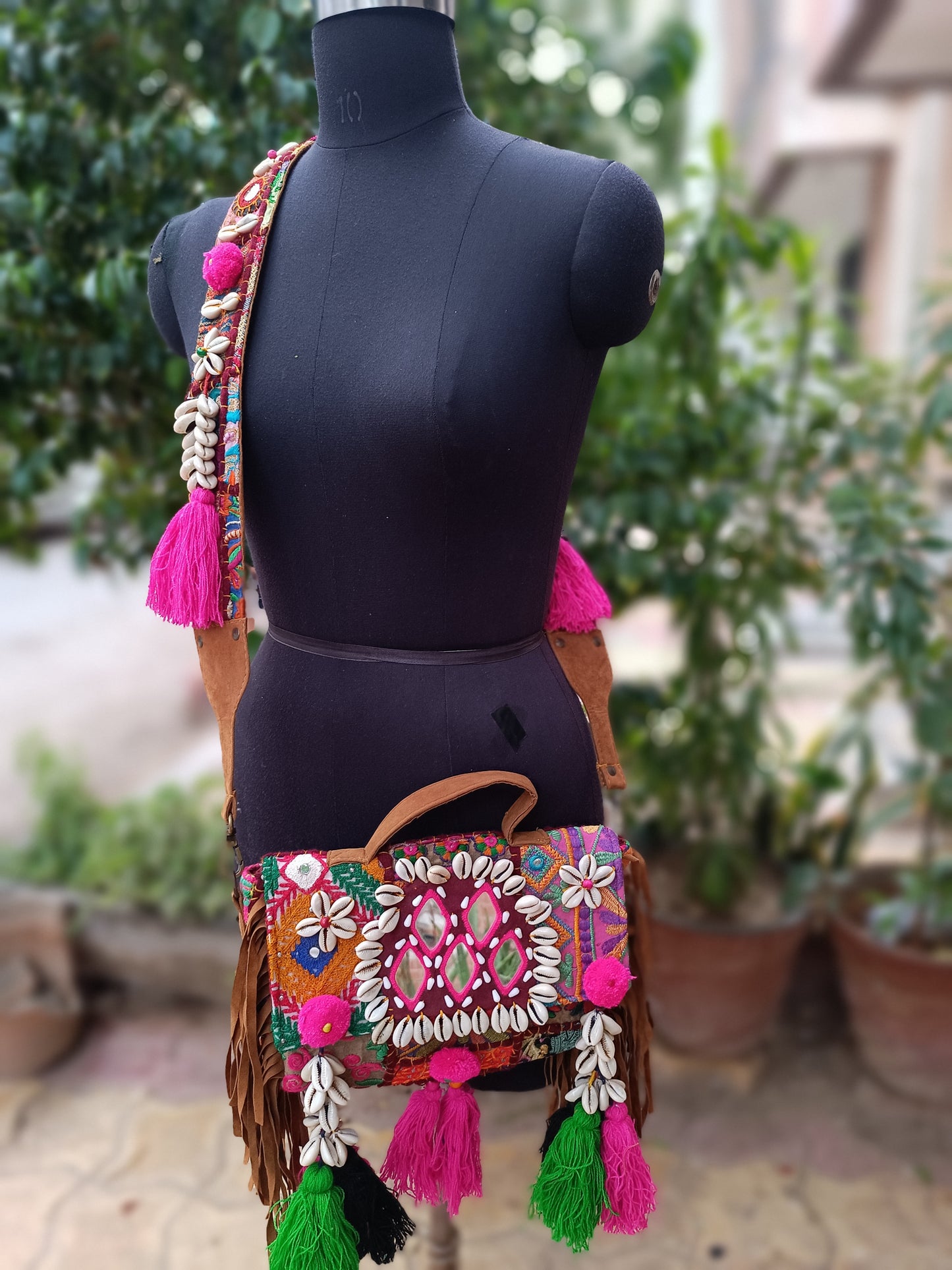 Banjara bag sling bag mirror work embroidery patch work bag