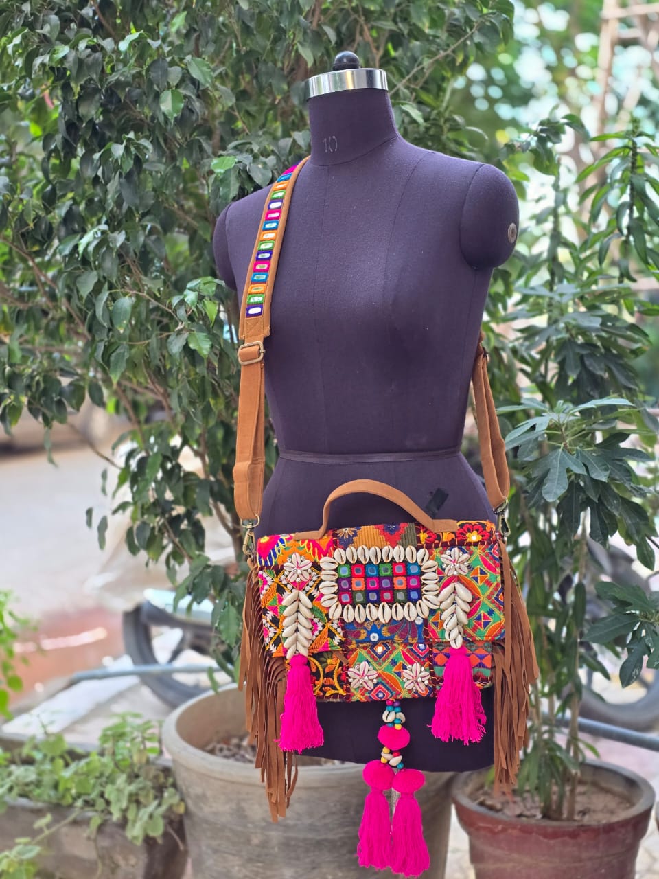 Banjara bag sling bag mirror work embroidery patch work bag