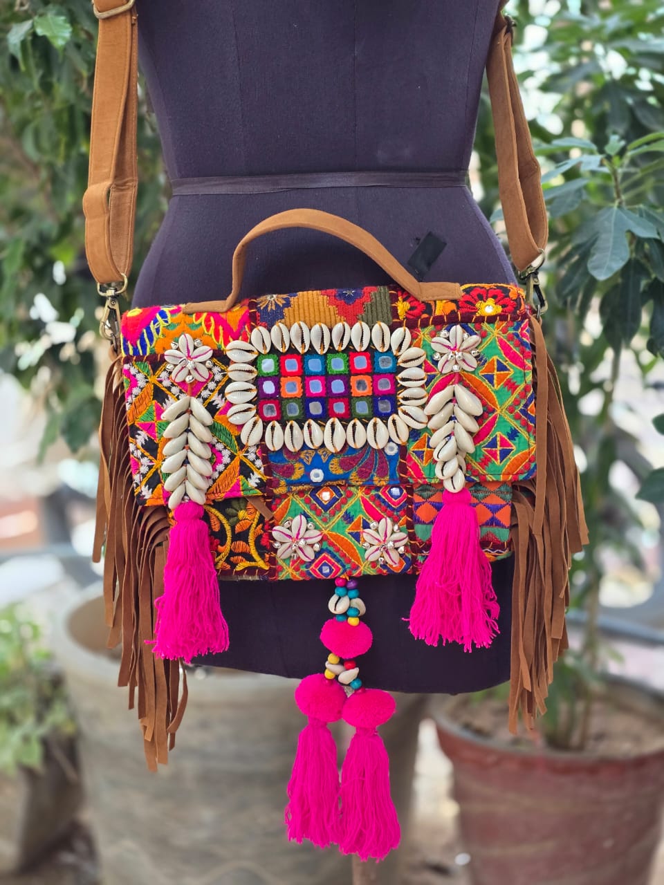 Banjara bag sling bag mirror work embroidery patch work bag