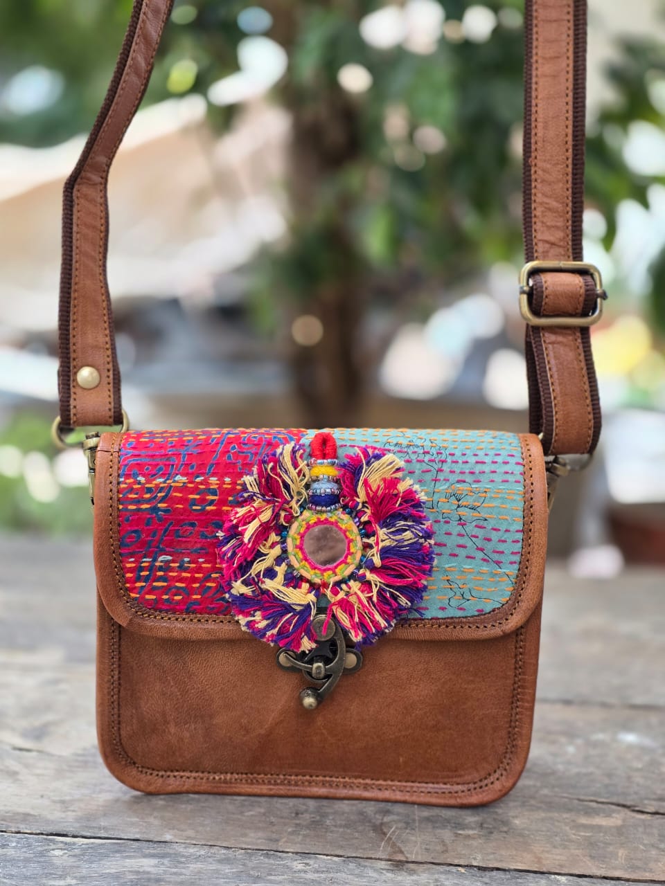 Genuine leather bag sling bag handbag purse Banjara Bag