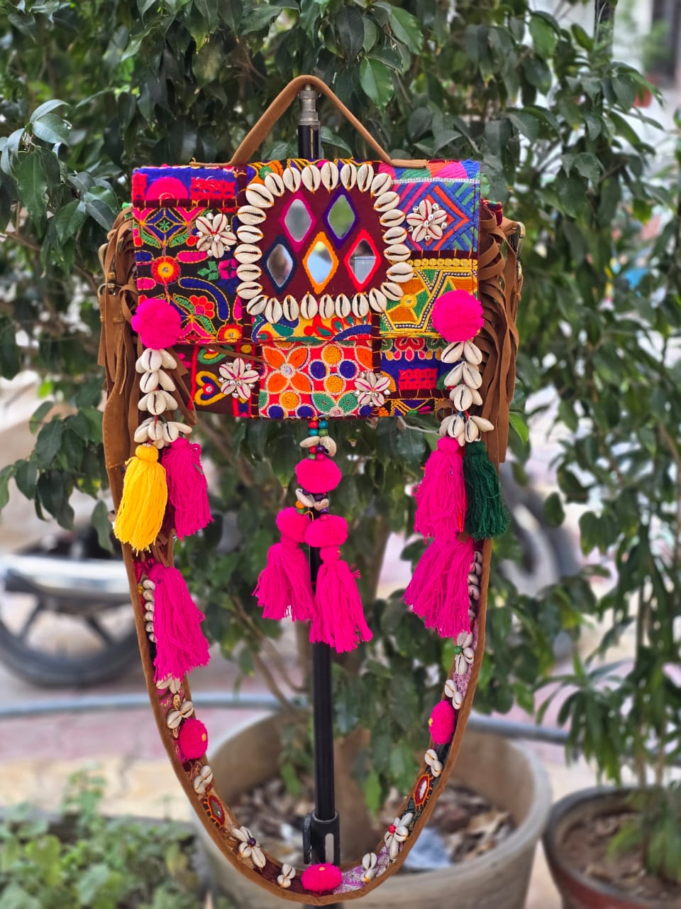 Banjara bag sling bag mirror work embroidery patch work bag