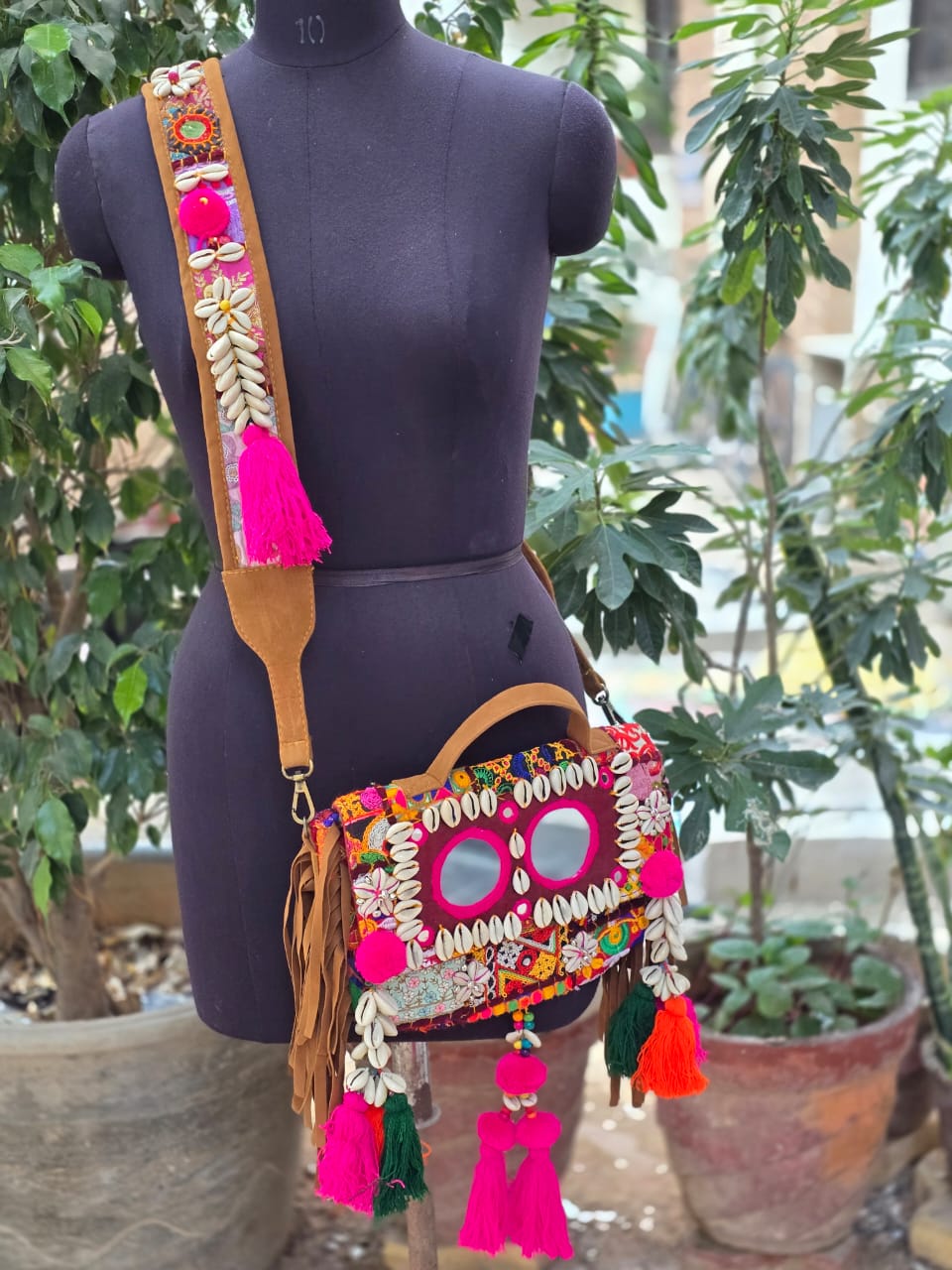 Banjara bag sling bag mirror work embroidery patch work bag