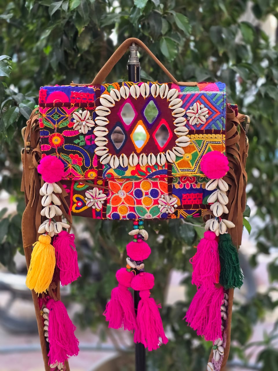 Banjara bag sling bag mirror work embroidery patch work bag