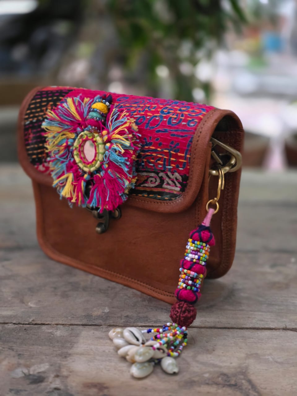 Genuine leather bag sling bag handbag purse Banjara Bag
