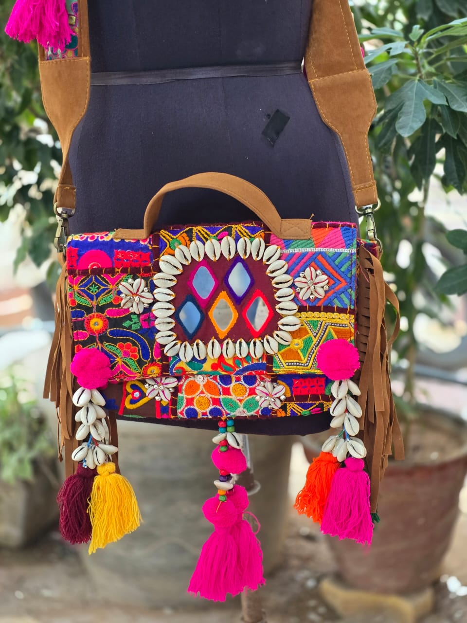 Banjara bag sling bag mirror work embroidery patch work bag