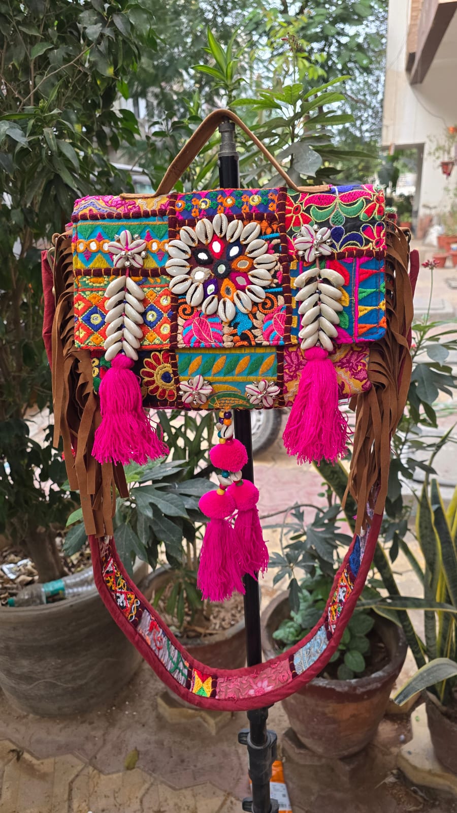 Banjara bag sling bag mirror work embroidery patch work bag