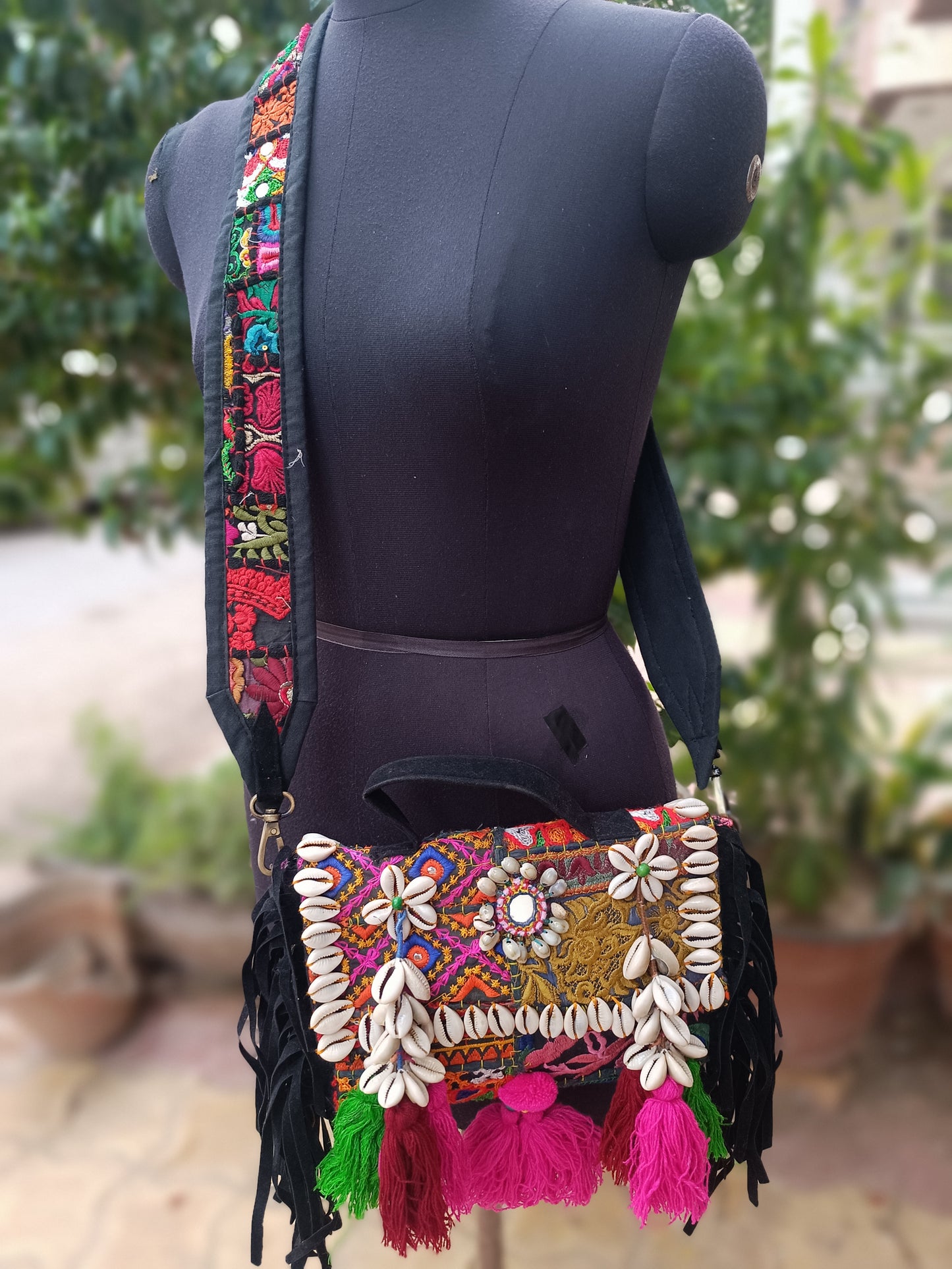 Banjara bag sling bag mirror work embroidery patch work bag