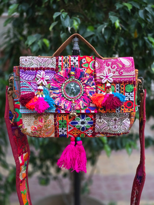 banjara bag with mirror work