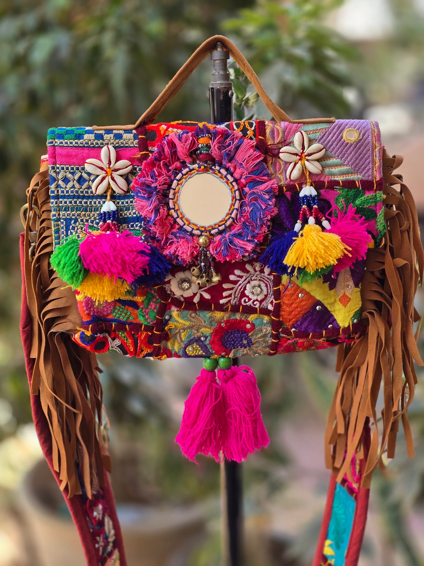 Banjara bag sling bag mirror work embroidery patch work bag