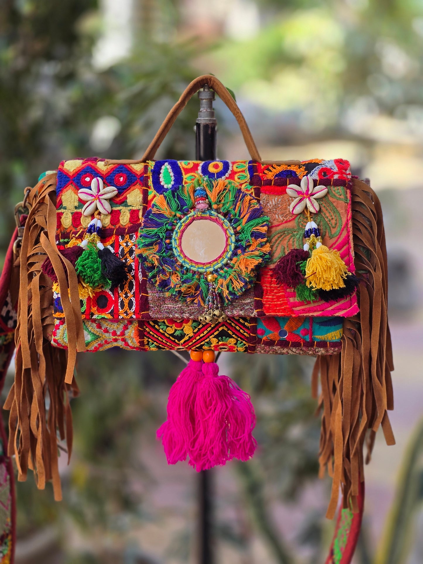 Banjara bag sling bag mirror work embroidery patch work bag