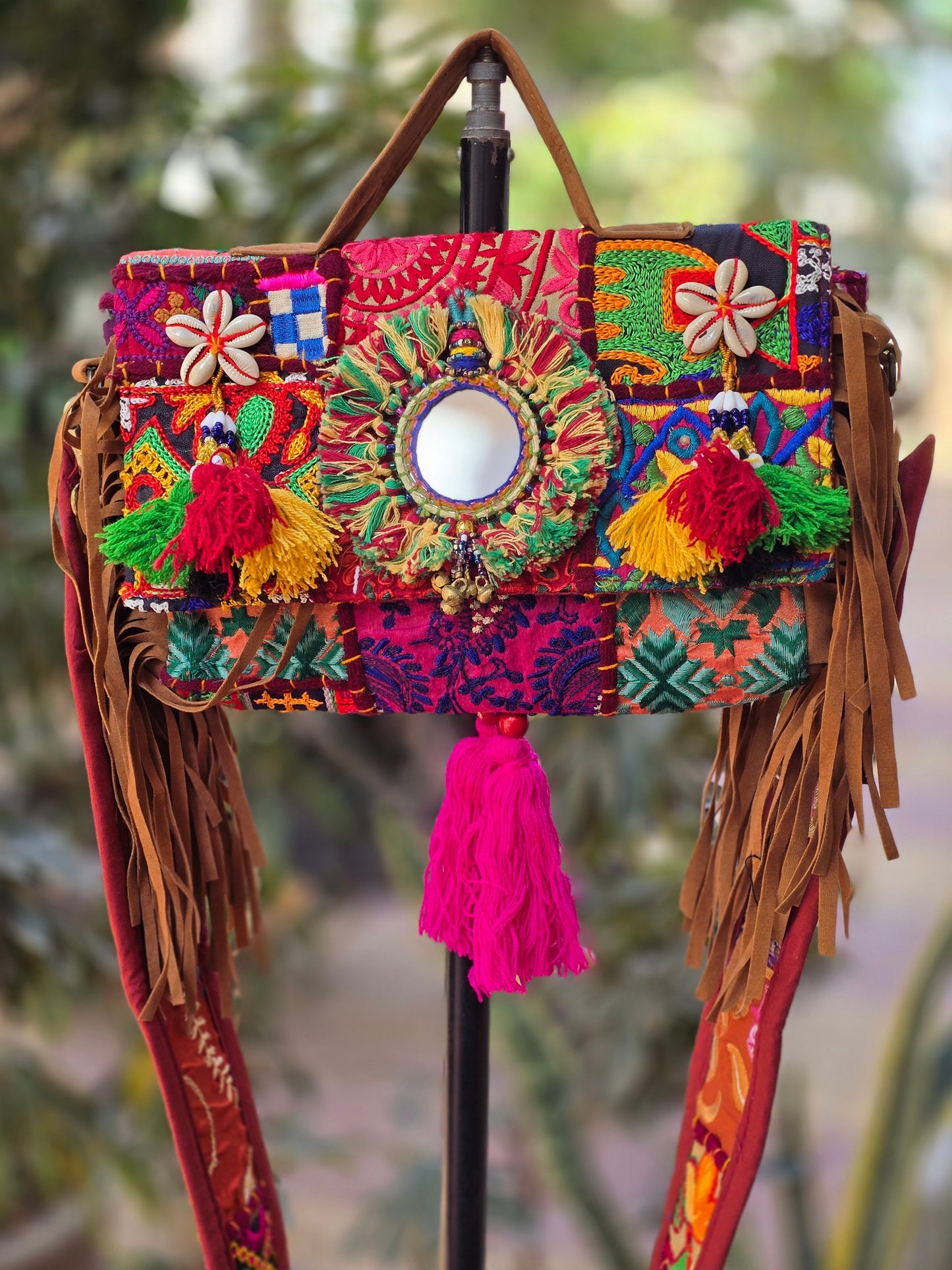 Banjara bag sling bag mirror work embroidery patch work bag