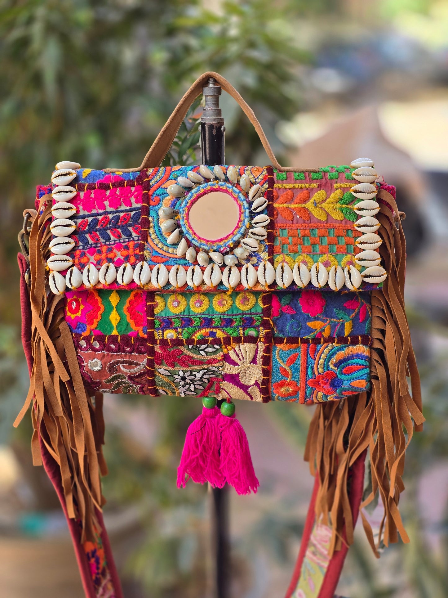 Banjara bag sling bag mirror work embroidery patch work bag