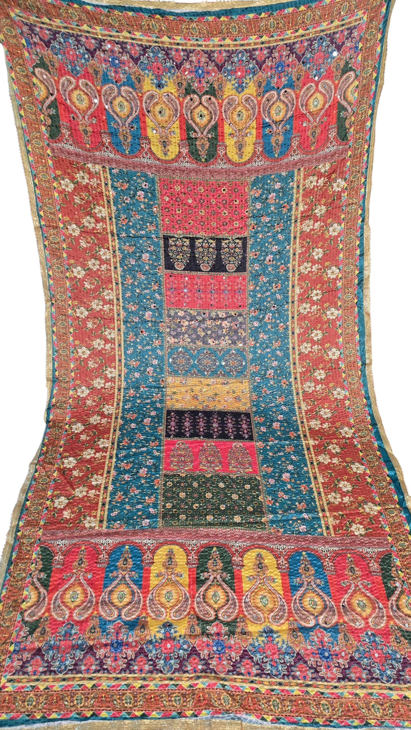 Dupatta multi colour shawl designer  everyday traditional
