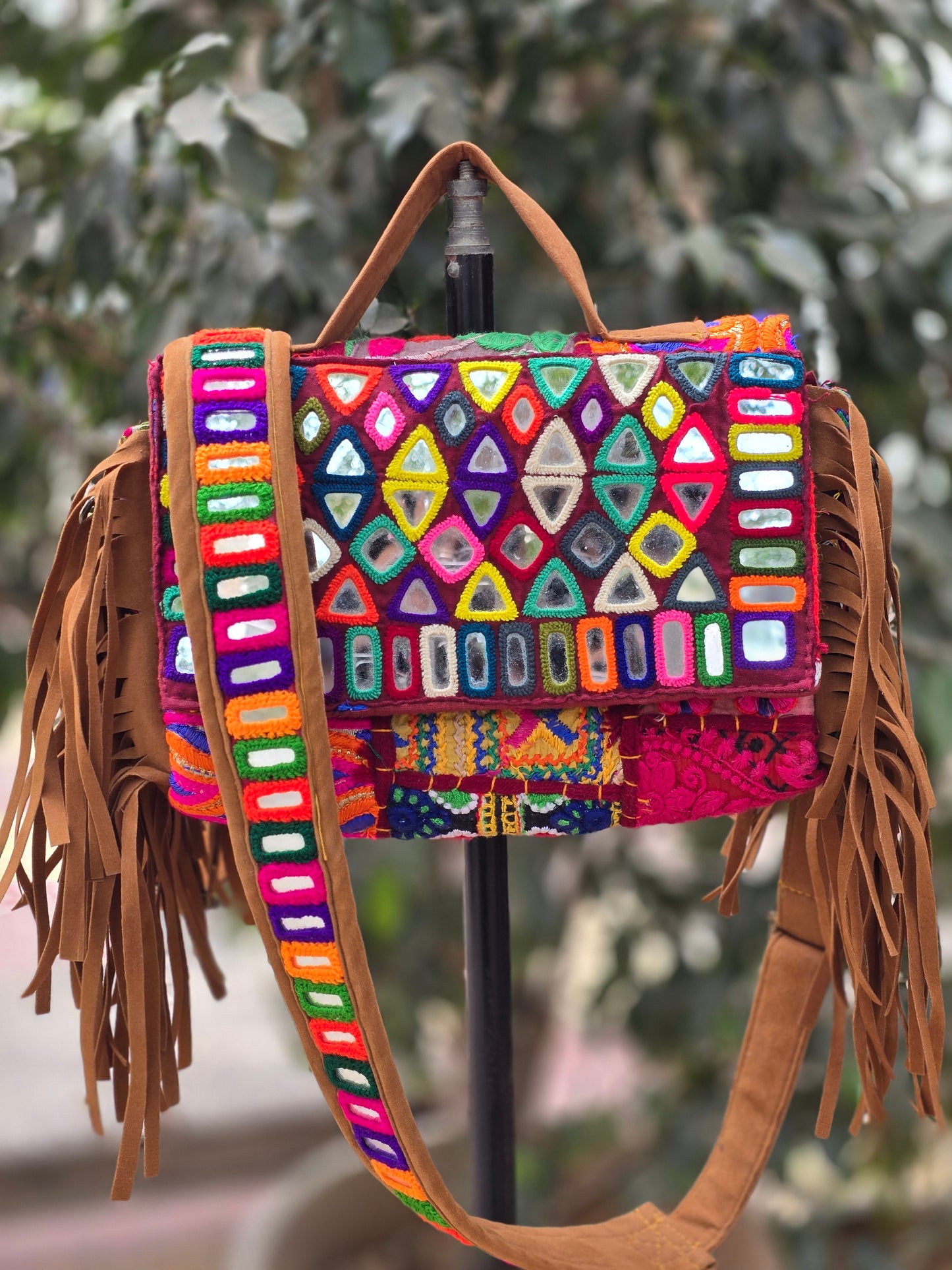 Banjara bag sling bag mirror work embroidery patch work bag