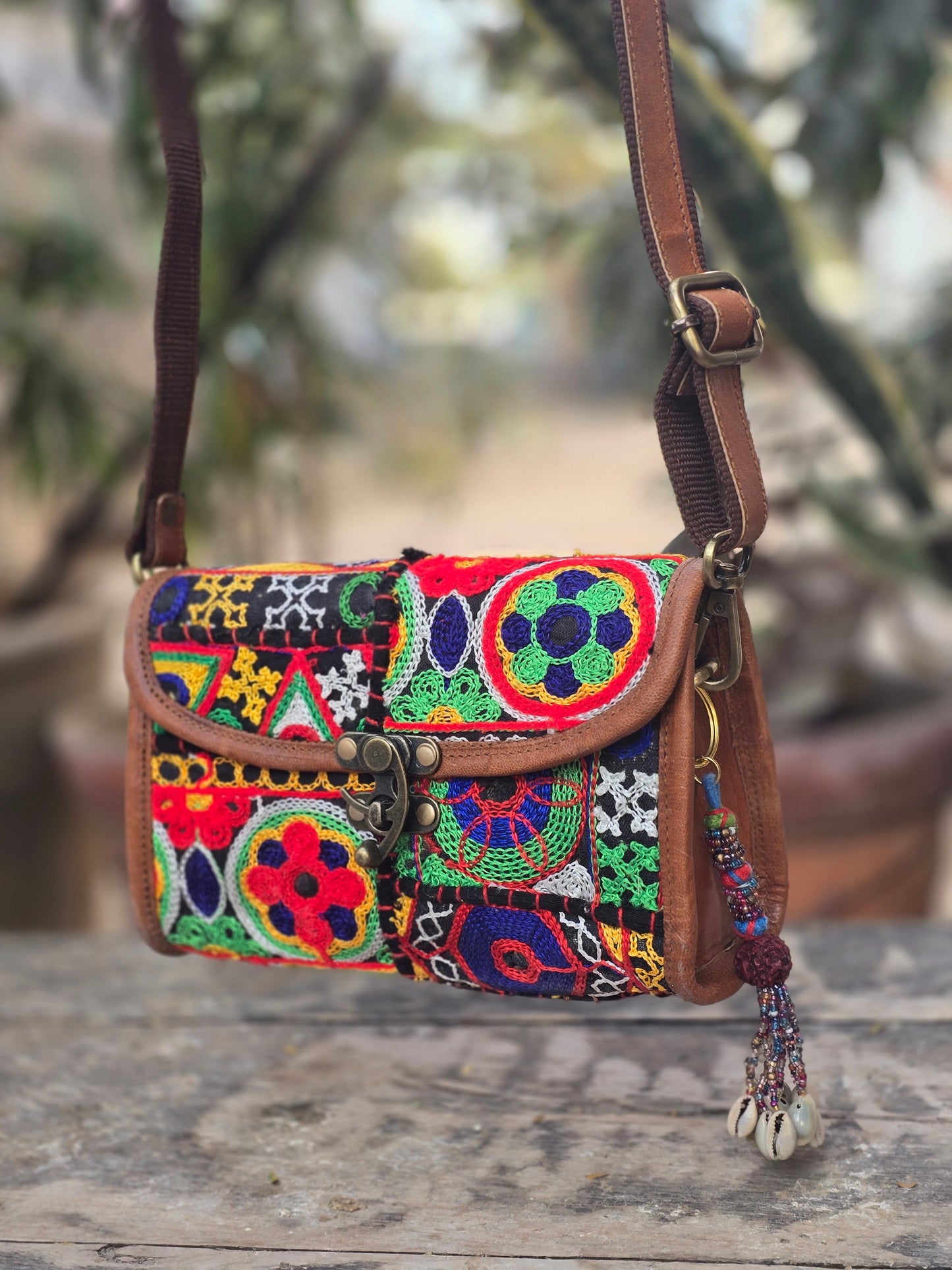 Genuine leather bag sling bag handbag purse Banjara Bag