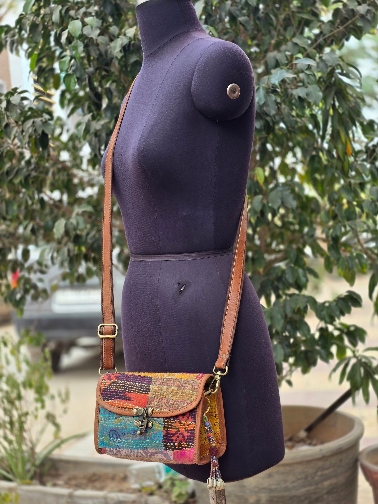Genuine leather bag sling bag handbag purse Banjara Bag