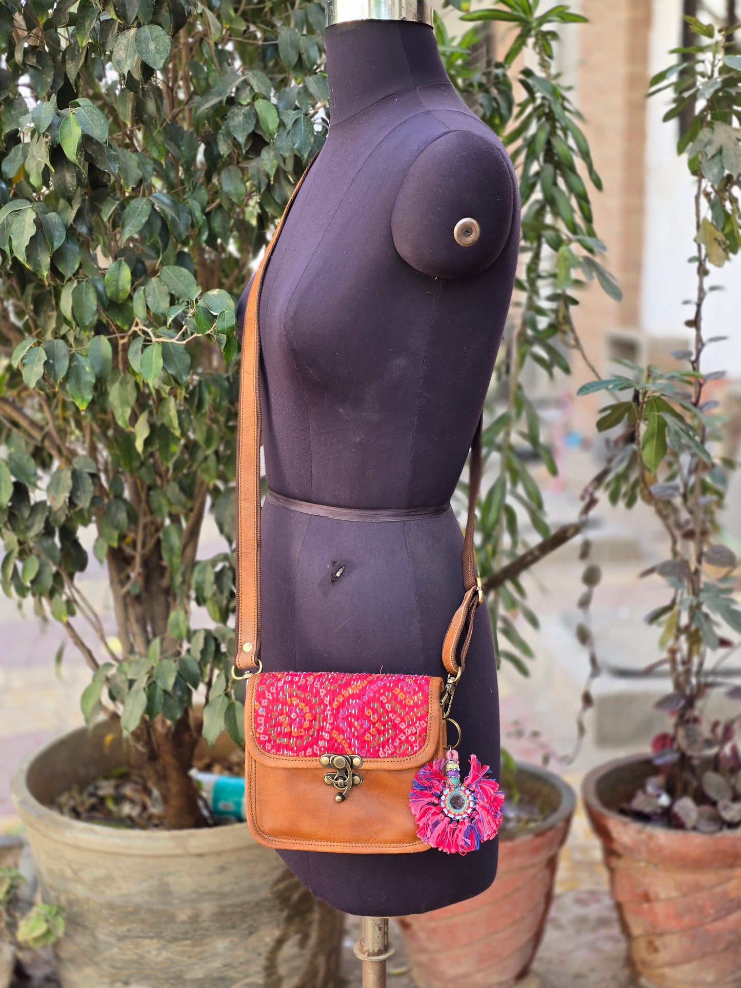 Genuine leather bag sling bag handbag purse Banjara Bag