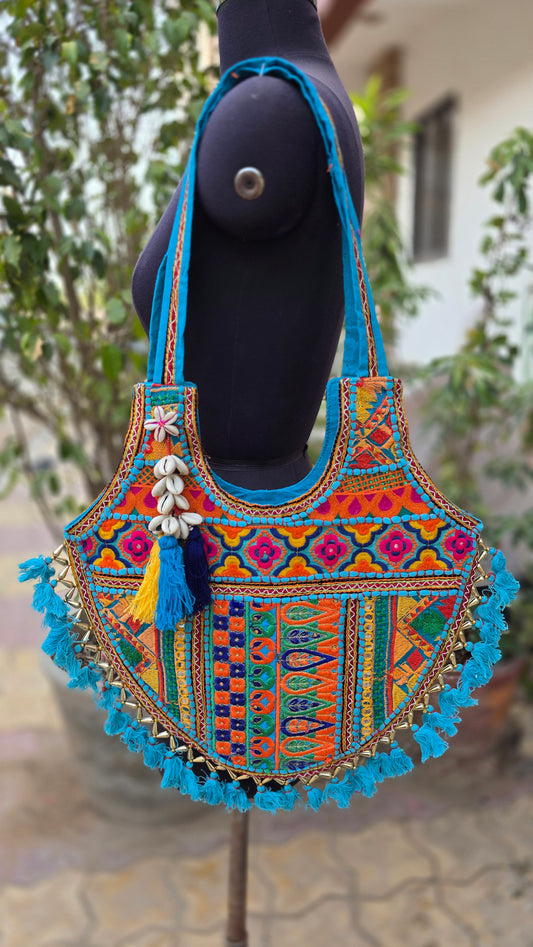 Banjara shoulder bag handmade tassels bag