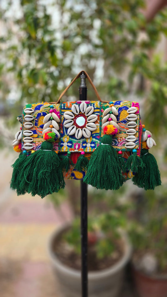 Banjara bag sling bag mirror work embroidery patch work bag