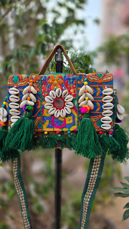 Banjara bag sling bag mirror work embroidery patch work bag