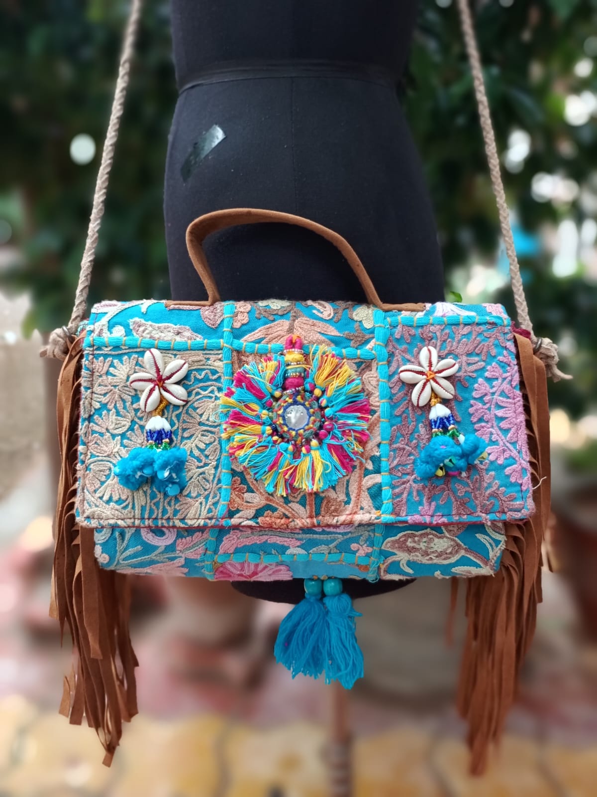 Banjara bag sling bag turquoise colour