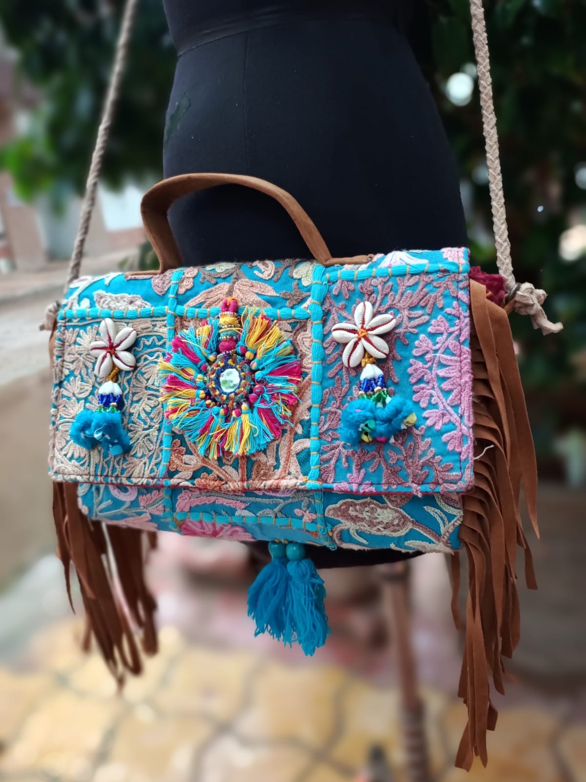 Banjara bag sling bag turquoise colour