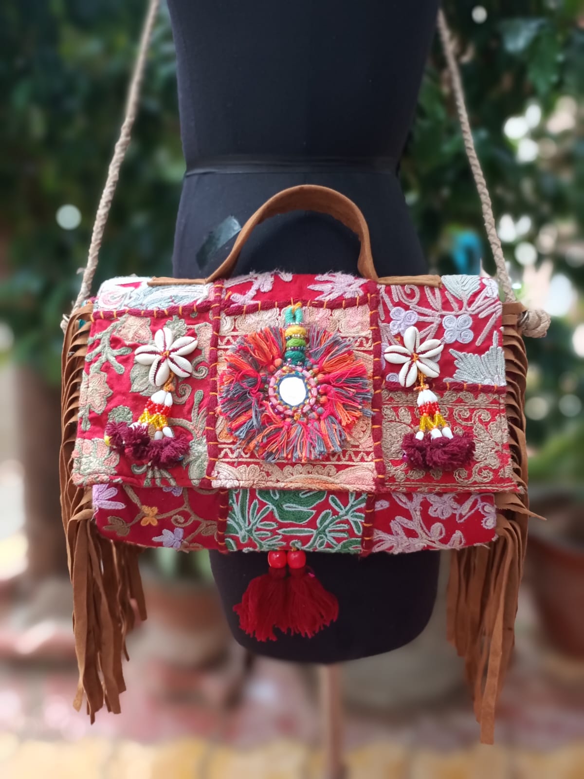 Banjara bag sling bag red colour